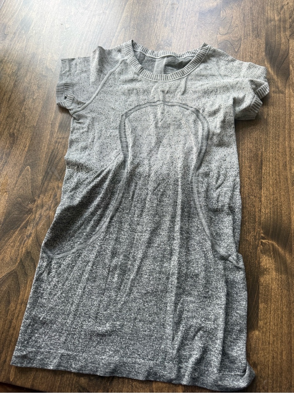 Heather Gray Ombre Short Sleeve Dress